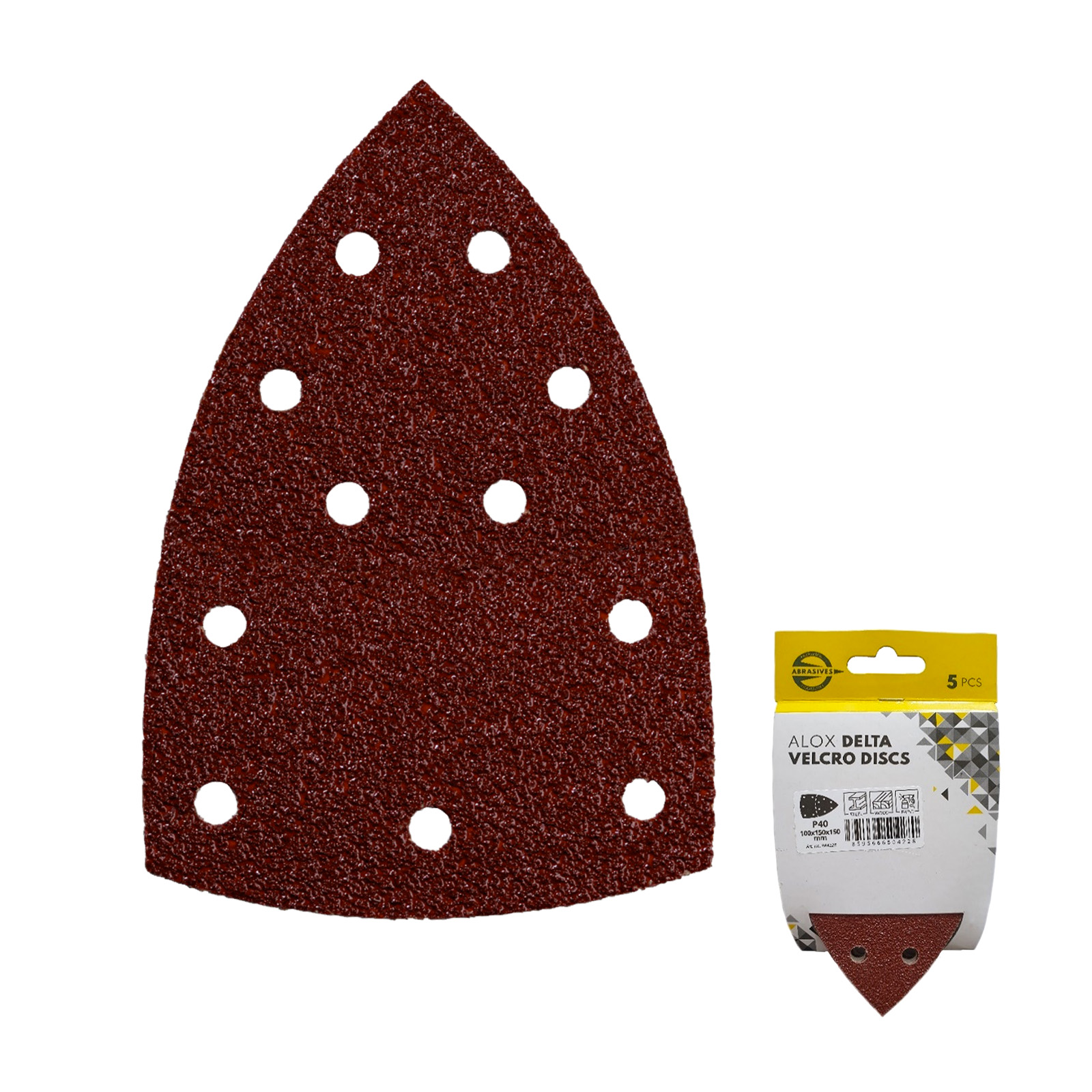 ABRASIVES Brusný výsek na suchý zip 100x150 mm 1bal/5k zr. 240