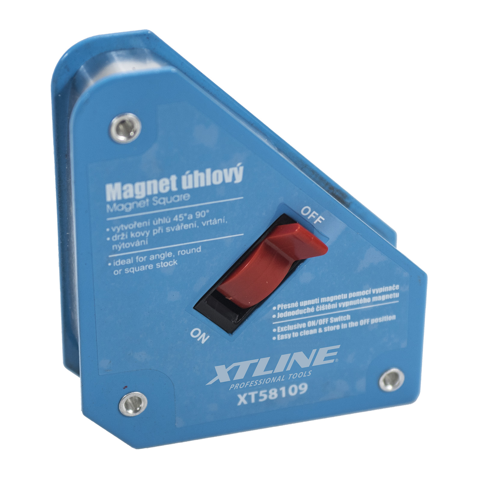 Magnet úhlový s vypínačem | 13 kg / 95x110x25 mm