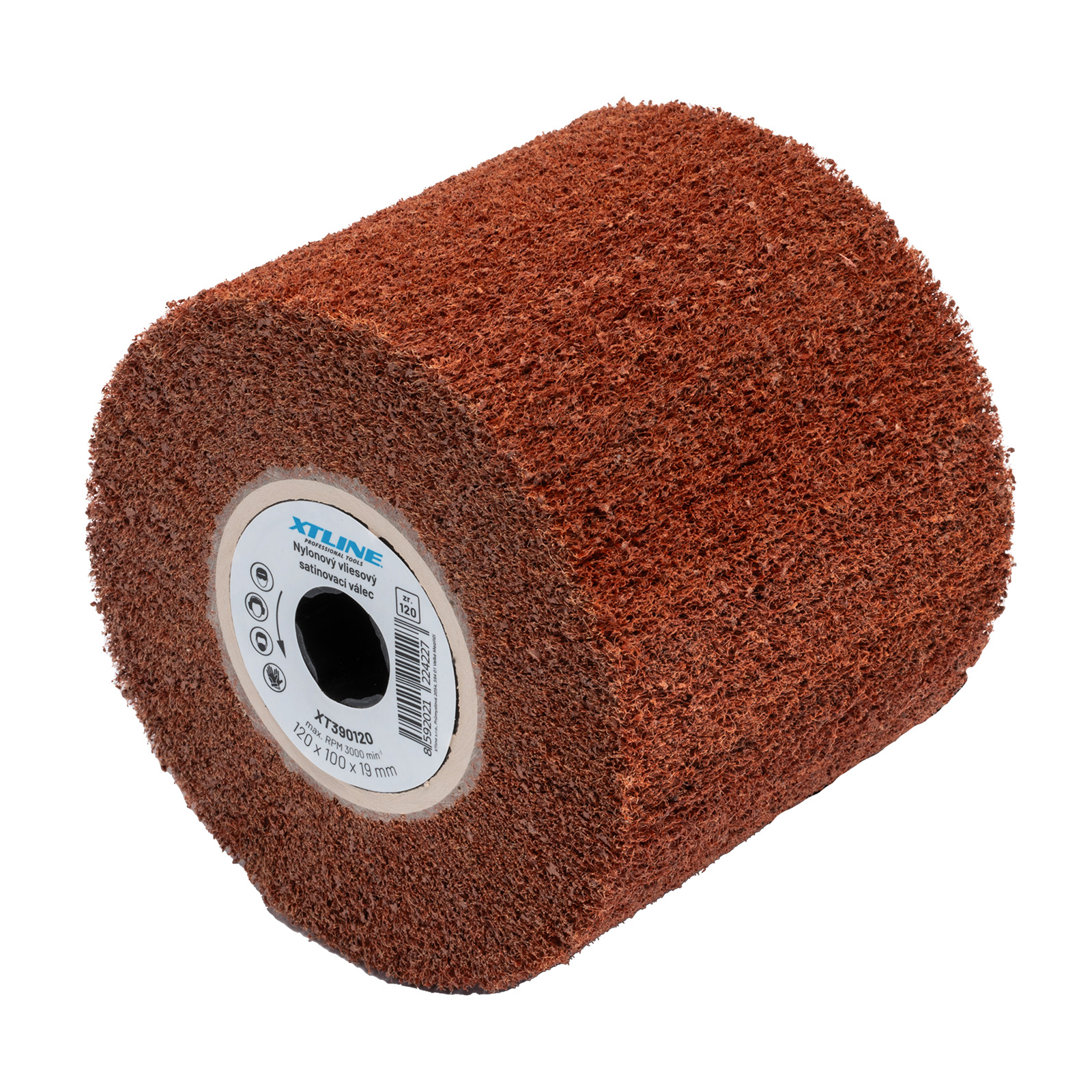 Nylonový satinovací válec vliesový 120x50 mm zr. 120, XTLINE XT397120