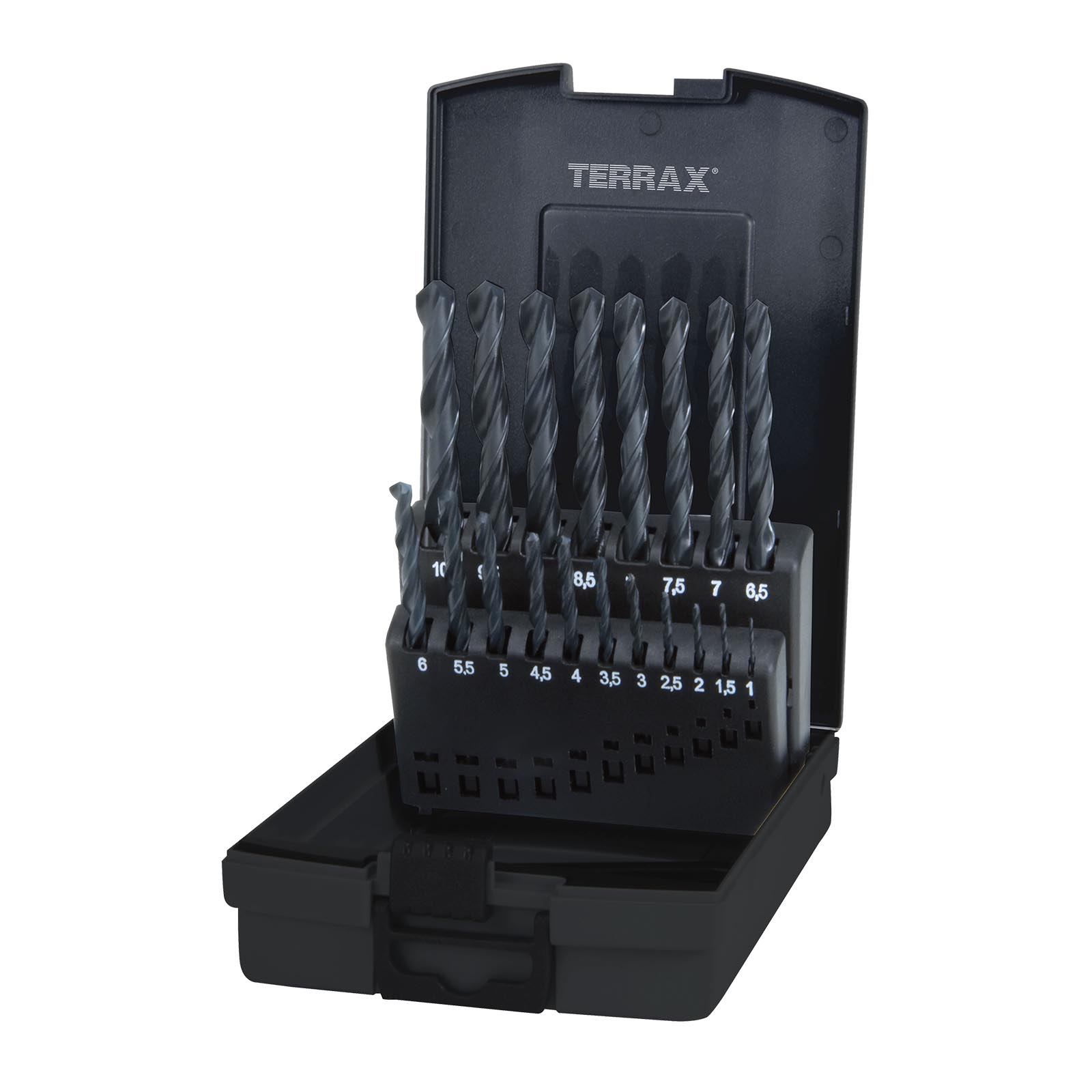 RUKO Sada vrtáků do kovu Terrax HSS-R 19 dílů | 1-10 mm RUA205210RO