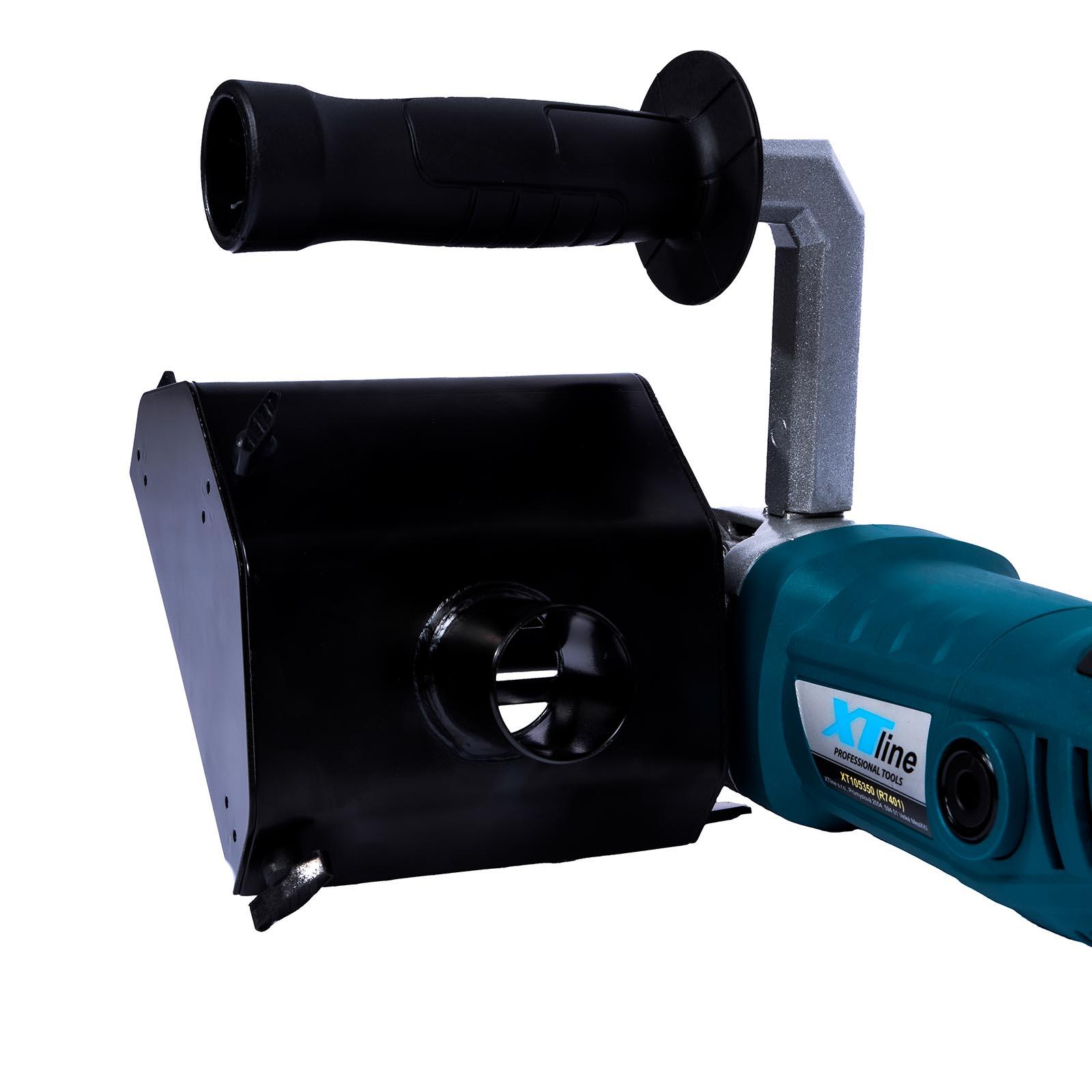 XTLINE Satinační válcová bruska 1300 W + ocelový kartáč válec XT105350K