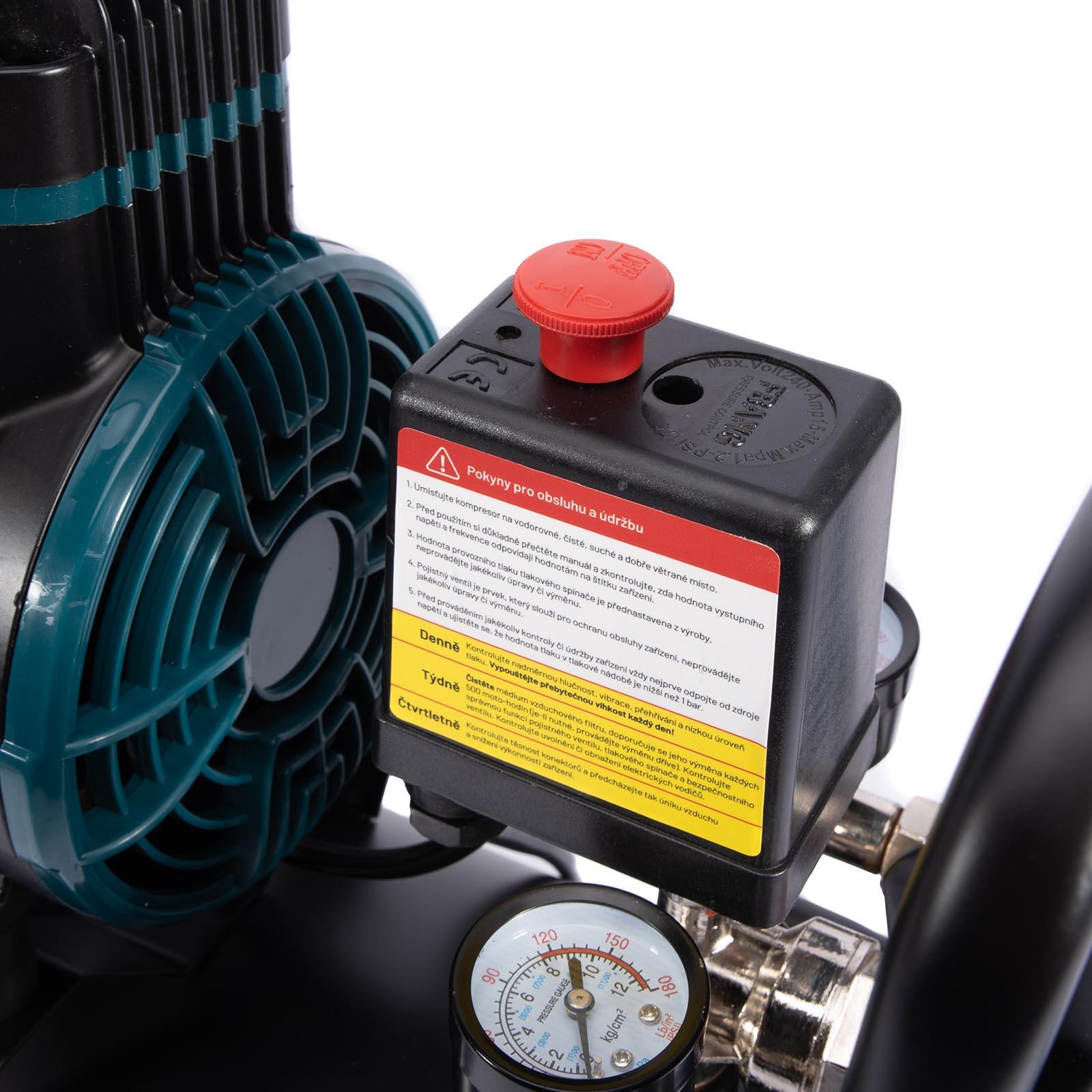 XTLINE Kompresor bezolejový 1450 W, 24 l