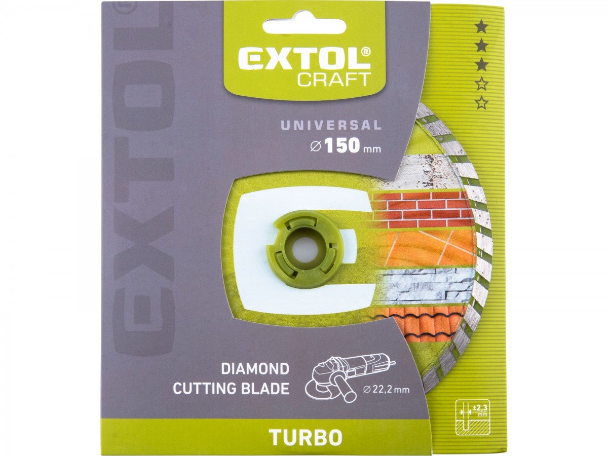 Kotouč diamantový 150 mm turbo Extol 108853