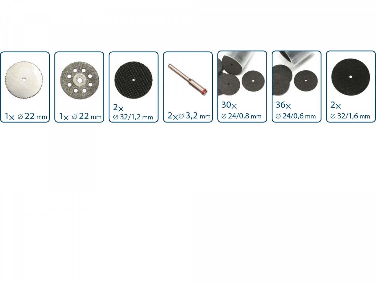 EXTOL CRAFT 903770 sada nástrojů do přímé brusky 74 ks