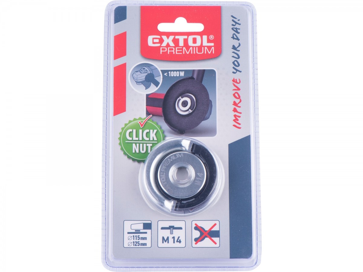 EXTOL PREMIUM matice rychloupínací pro úhlové brusky, M14, do 1000W 8898050