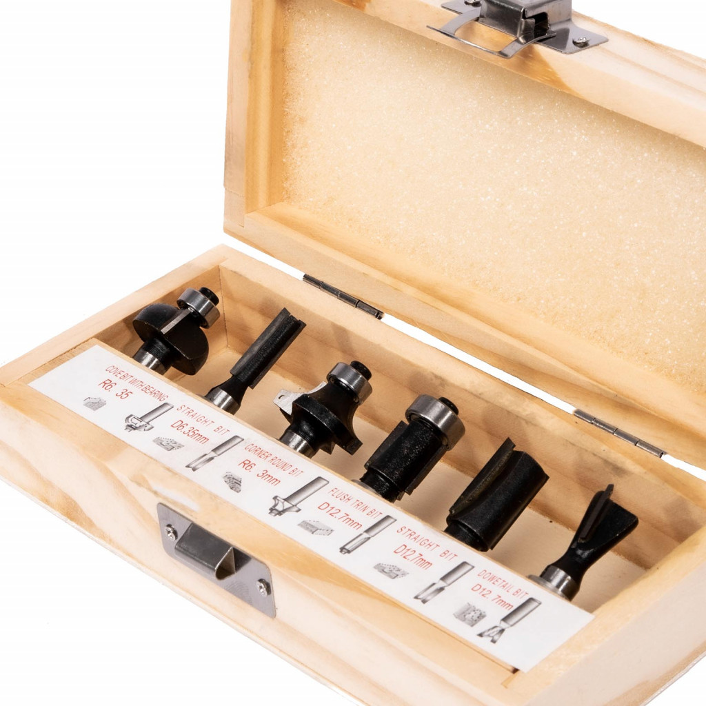 Sada tvarových fréz do dřeva 6dílů Stavtool P11138