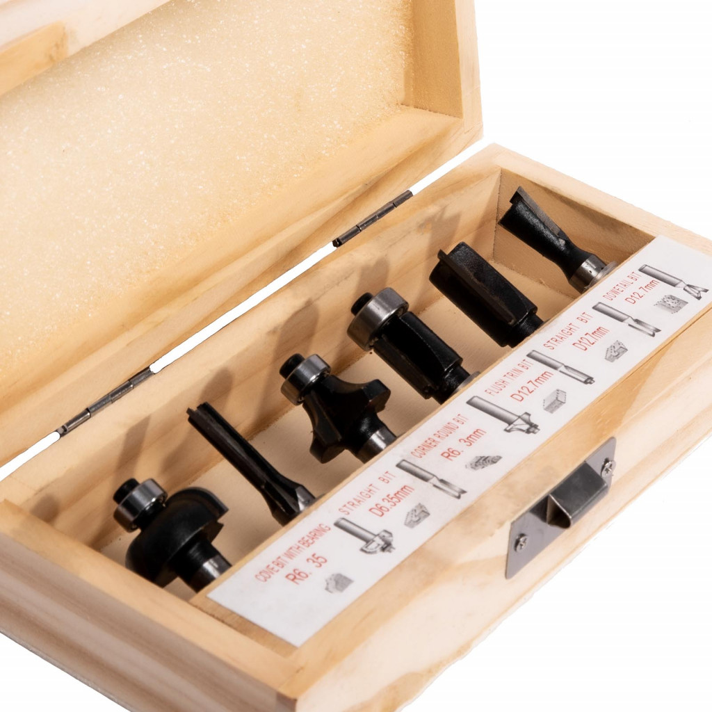 Sada tvarových fréz do dřeva 6dílů Stavtool P11138