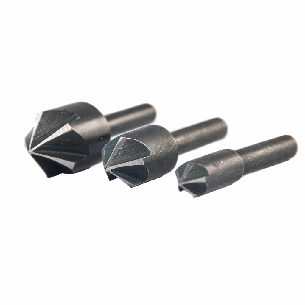Sada 3dílů záhlubníků do vrtačky 45°