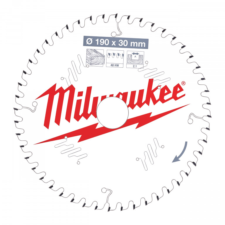 Pilový kotouč dřevo 190x30x2.1x48 ATB 4932471380 Milwaukee