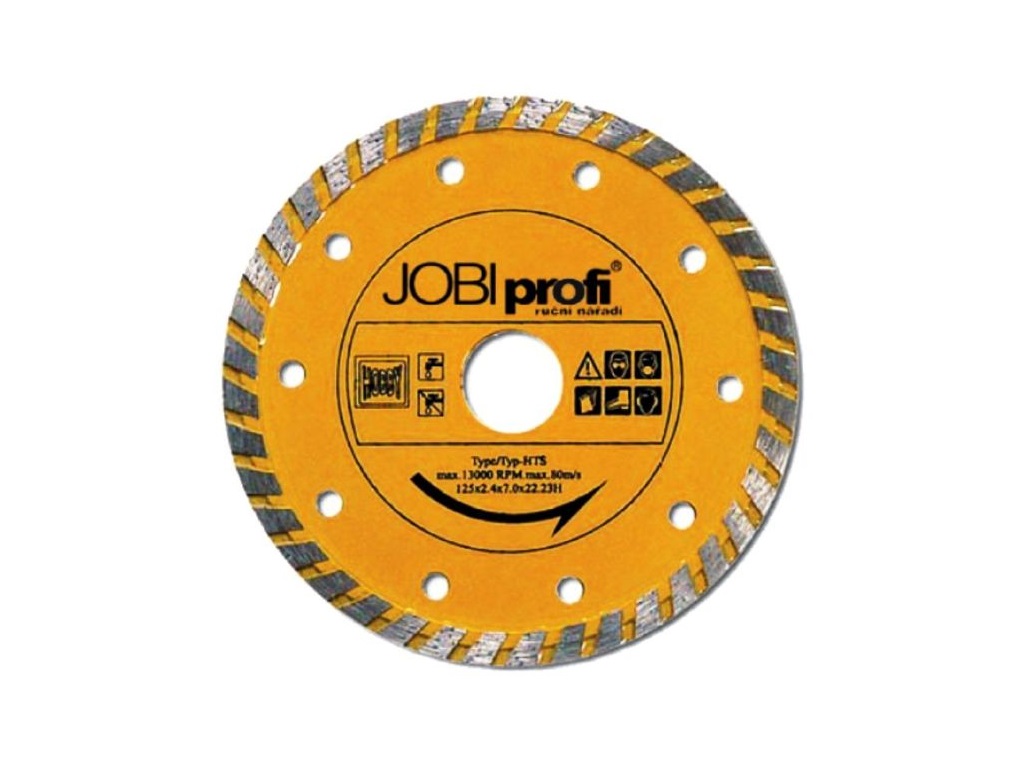 Diamantový kotouč 180x22,2mm univerzální TURBO JOBIprofi P11836