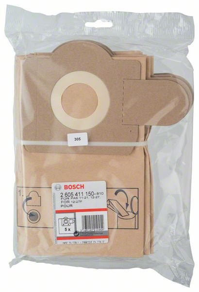 Papírové filtrační sáčky 5ks 2605411150 Bosch