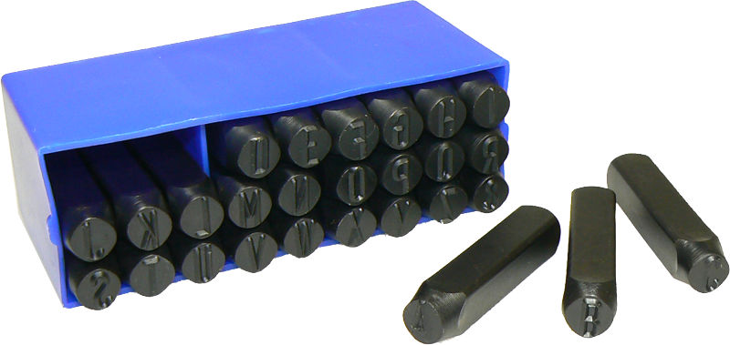Triumf 100-01127 - Razidla do kovu velikost 12,0mm - sada písmen (abeceda)