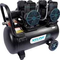 Kompresor bezolejový 2x1450 W, 50 l, XTLINE 