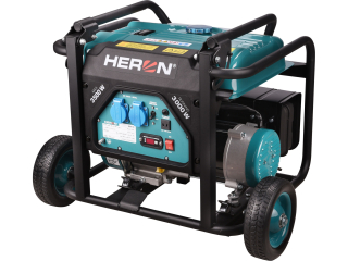 Elektrocentrála benzínová, 7,4HP/3,5kW, podvozek, Heron 8896140