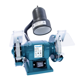 XTLINE Bruska stolní dvoukotoučová 150 W, 125 mm + lampa 40 W XT107125