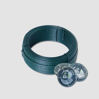 Napínací drát 3.4mmx26M zelený PVC