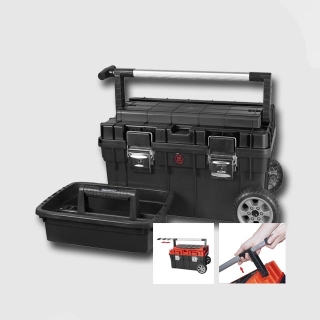 Box plastový s kolečky TROPHY 1 black 595X345X355 mm