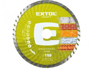 Kotouč diamantový 150 mm turbo Extol 108853