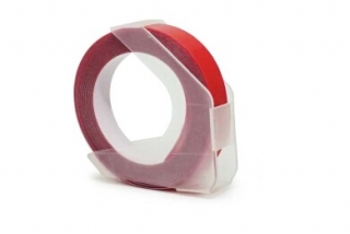 Dymo S0898150, 9mm x 3m, červený podklad, originální páska