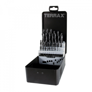 Sada vrtáků do kovu HSS-R 25dílů Terrax RUA205211