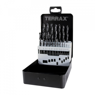 Sada vrtáků do kovu HSS-R 19dílů Terrax