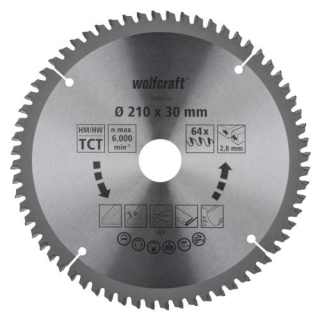 Pilový kotouč pro pokos.pily ø254×30 Z24 Wolfcraft 6553000